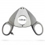 Cigar cutter Synchro Brushed Steel