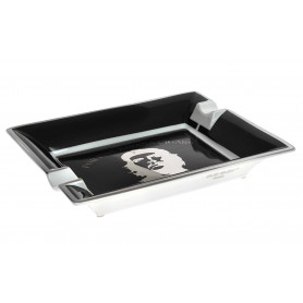 Elie Bleu Ché Black Porcelain Cigar Ashtray