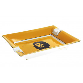 Elie Bleu Yellow Ché porcelain cigar ashtray