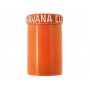 Cigar Jar Ceramic Orange