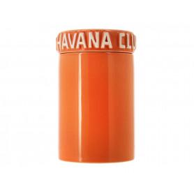 Cigar Jar Ceramic Orange