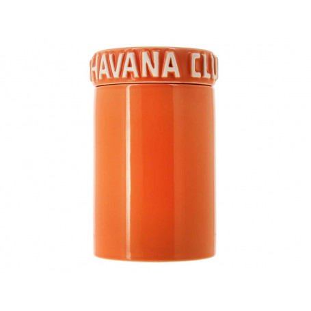 Orange Ceramic Cigar jar