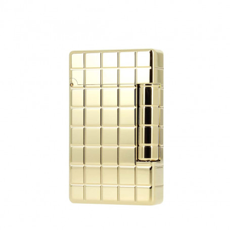 Ligne 2 Initial Gilded Bronze Gold Quadrille Lighter