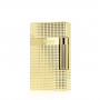 Ligne 2 double-flame lighter Diamond tip Gold finish