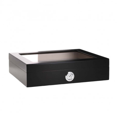 Black glazed cigar box