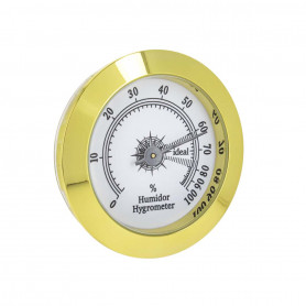 Brass Humidor Silver Hygrometers for Humidors - Large Analog Hygromete –  Humidors Wholesalers