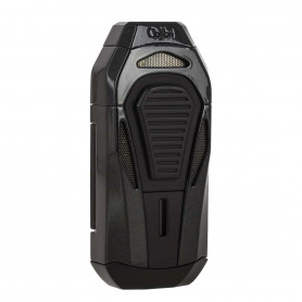 Boss 3-flame flashlight lighter Black