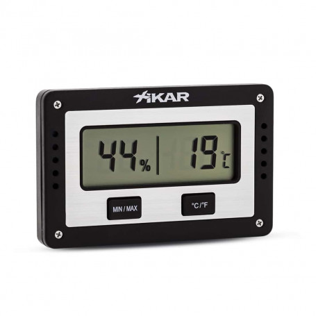 Rectangular electronic hygrometer Xikar PuroTemp