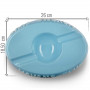 Double Ceramic Cigar Ashtray Light Blue