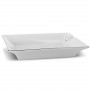 Cendrier 2 Cigares Porcelaine Blanche