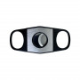 Cigar cutter 2 blades Black & Chrome