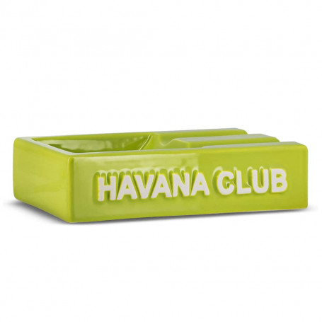 Cinzeiro El Segundo Rectangular Havana Club Verde