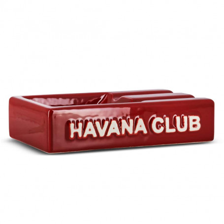 Red Rectangular El Segundo Havana Club Cigar Ashtray