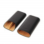 Case Adorini 2-3 Cigars Black Leather Modular