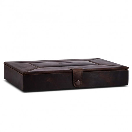 Brown Leatherette Cigar Case