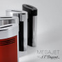 Briquet Rouge et Chrome MegaJet ST Dupont