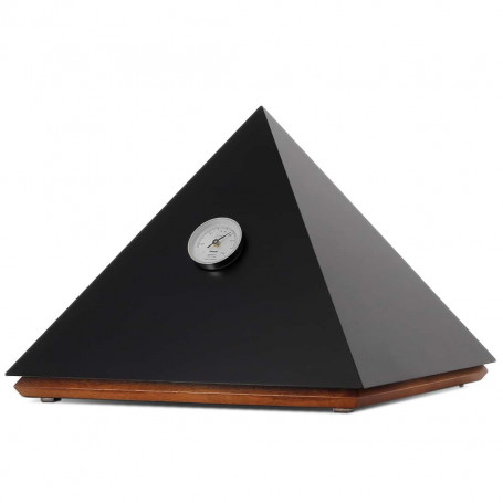 Pyramid Humidor Deluxe M Black Adorini