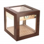 Cube Deluxe brown humidor Adorini