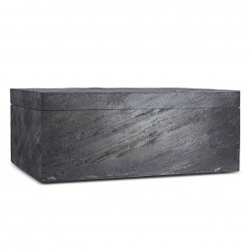 Humidor Slate Deluxe L Preto Adorini