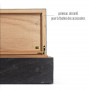 Humidor Ardesia Deluxe L Nero Adorini