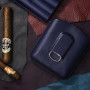 Leather Case 5 Cigars Blue ST Dupont