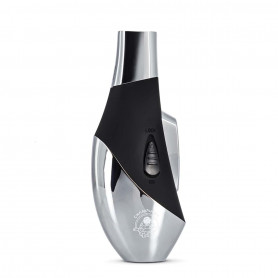 Briquet Torche 2 Flammes Design Chrome