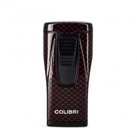 Torch Lighter Colibri Monaco Red Carbon 3 Flames