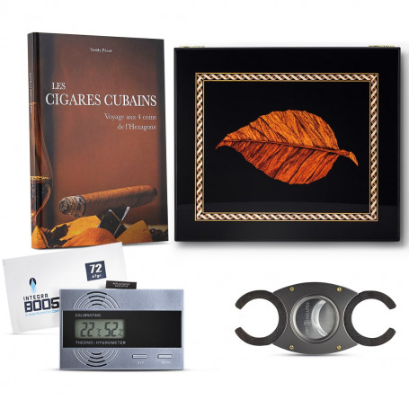 Santa Clara Art and Volutes Cigar Humidor Pack and Cubai Cigars Book