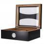 Humidor Mattschwarz Glas