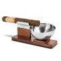 Posacenere Cigar in pelle Miele Solitario Peter Charles