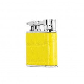 Cigar Lighter Croco Yellow Peter Charles Paris