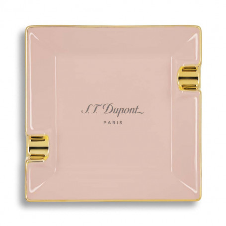 Posacenere in ceramica cromo rosa oro ST Dupont