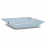 Aschenbecher Zigarre Keramik Chrom Pastel Blue ST Dupont