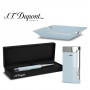 Cigar ashtray Ceramic Chrome Pastel Blue ST Dupont