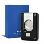 Black lacquered double-blade cigar cutter Elie Bleu