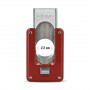 Red lacquered double-blade cigar cutter Elie Bleu