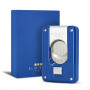 Blue Lacquered Double Blade Cigar Cutter Elie Bleu