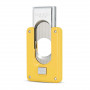 Yellow Lacquered Double Blade Cigar Cutter Elie Bleu