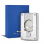 Cigar Cutter Double Blade Brushed Metal Elie Bleu