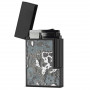 Ensemble Briquet et Coupe Cigare Dark Storm Carbone ST Dupont