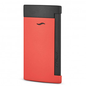 Accendino Slim 7 ST Dupont nero e rosso opaco