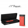 Accendino Slim 7 ST Dupont nero e rosso opaco