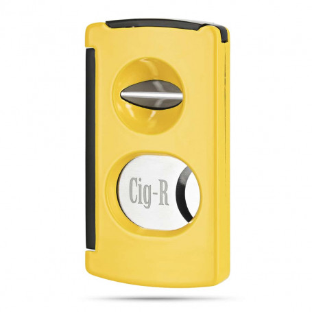 Yellow Cigar Cutter 3 Cig-R cuts