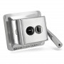 Table Cigar Bowl Chrome 2 Cuts
