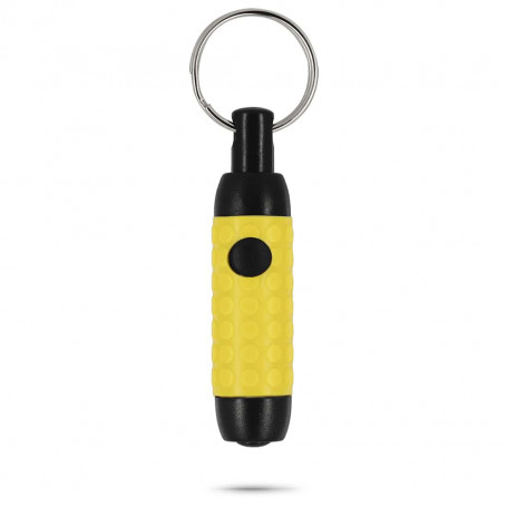 Yellow Key Ring Puncher Retractable Cigar Cutter