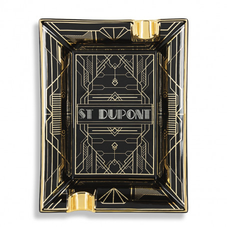 Posacenere per sigari in porcellana Art Deco ST Dupont