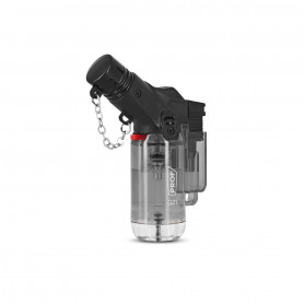 Briquet Torche Transparent Noir