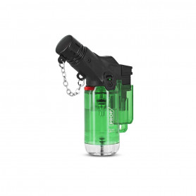 Briquet Torche Transparent Vert