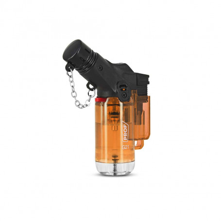 Acendedor de lanterna transparente laranja