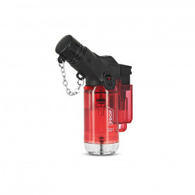 Briquet Torche Transparent Rouge